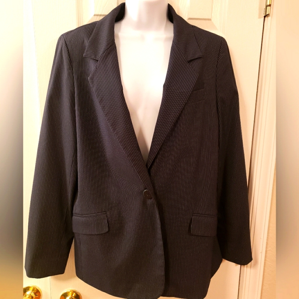 Pinstripe Blazer